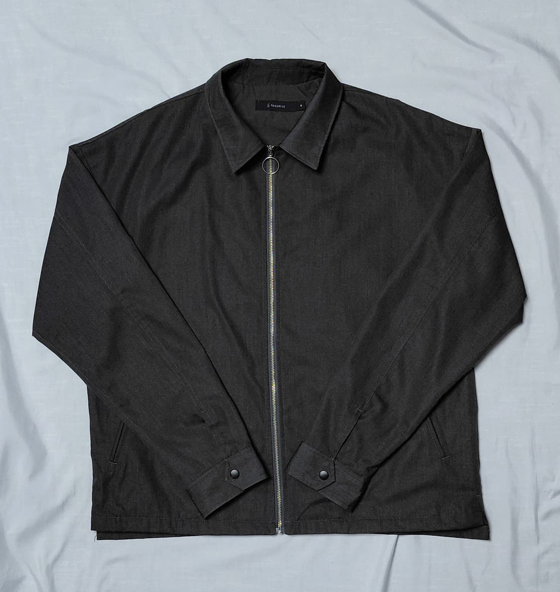 [M] 레이지블루(RAGEBLUE) 링지퍼 블루종 자켓 (차콜) 상품이미지2