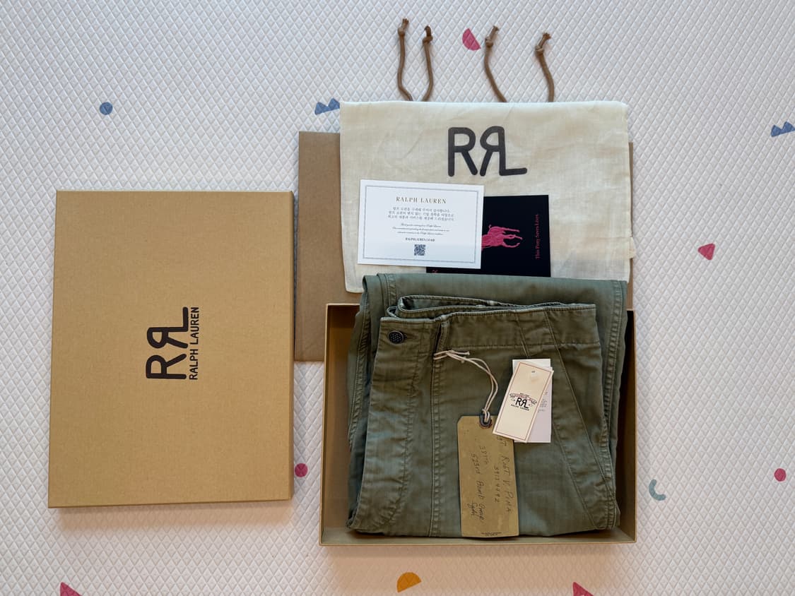 새상품) 더블알엘 RRL 헤링본 퍼티그 팬츠 34/32 상품이미지1