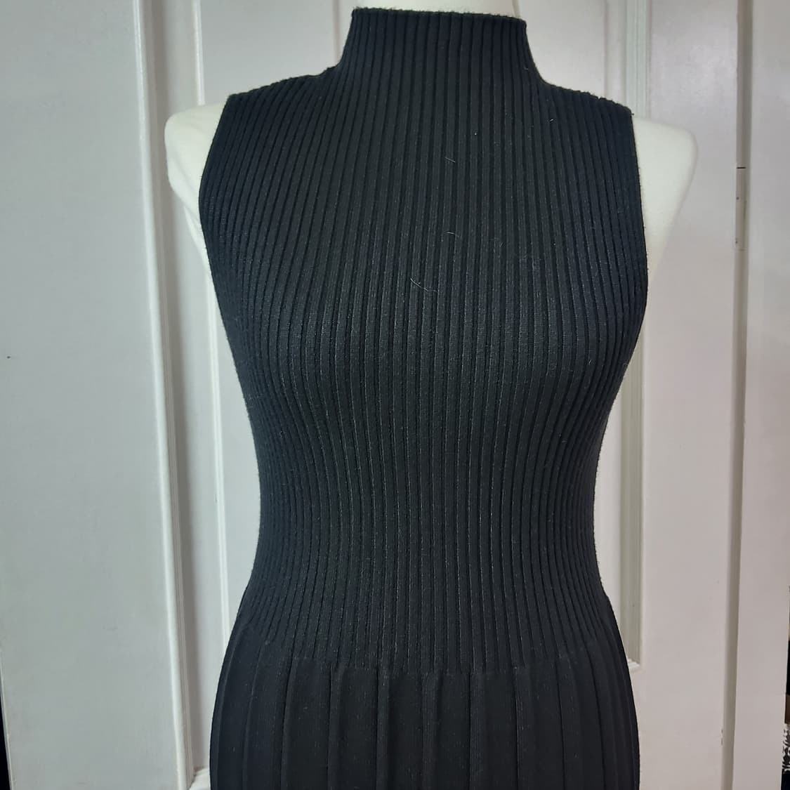 골지 니트 나시 롱 원피스 니트 가디건 세트 상품이미지4