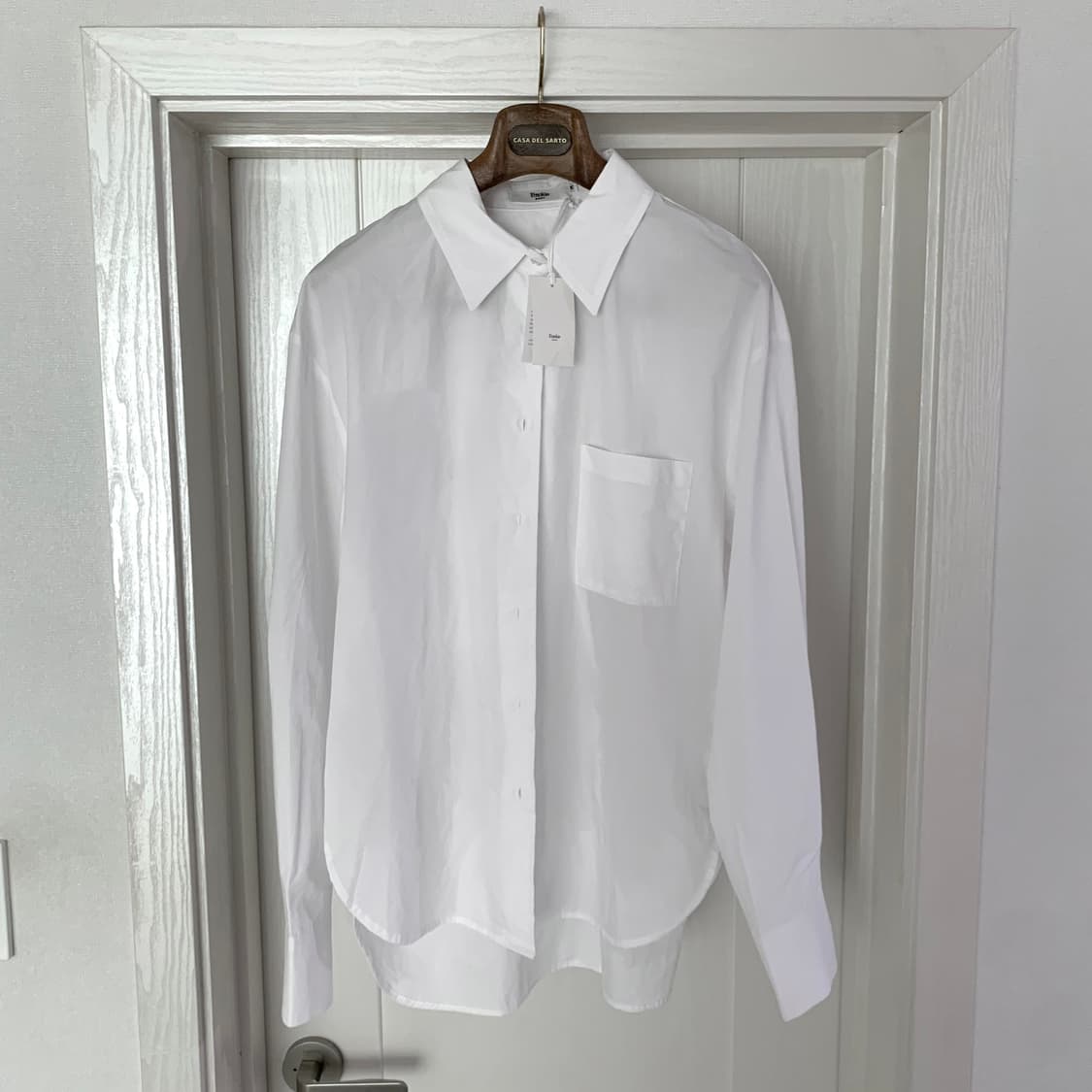 더 프랭키샵 lui 오가닉 코튼 화이트 셔츠 frankie shop 상품이미지2