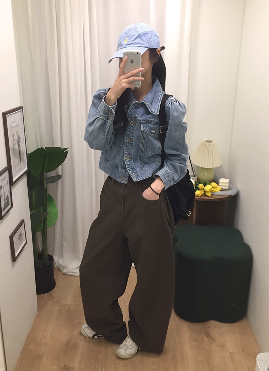 여성 게스 데님 크롭자켓 95 상품이미지2