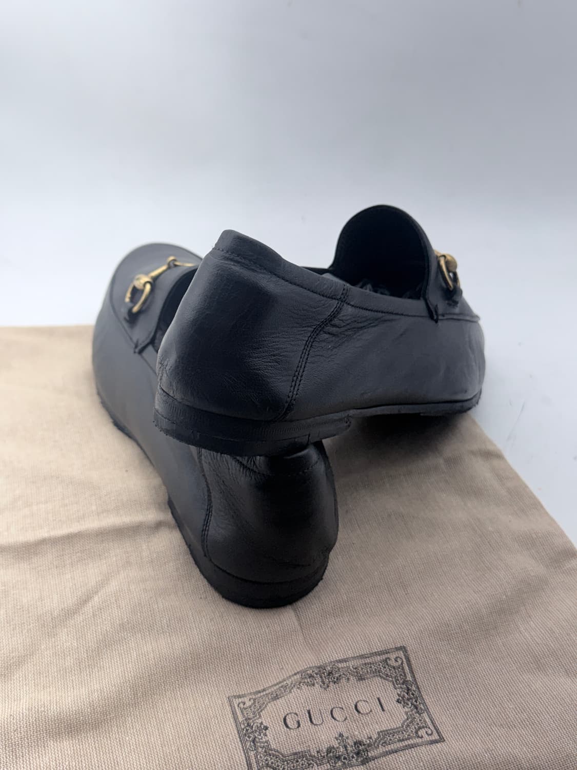 정품)구찌 홀스빗 구두275/280 상품이미지7