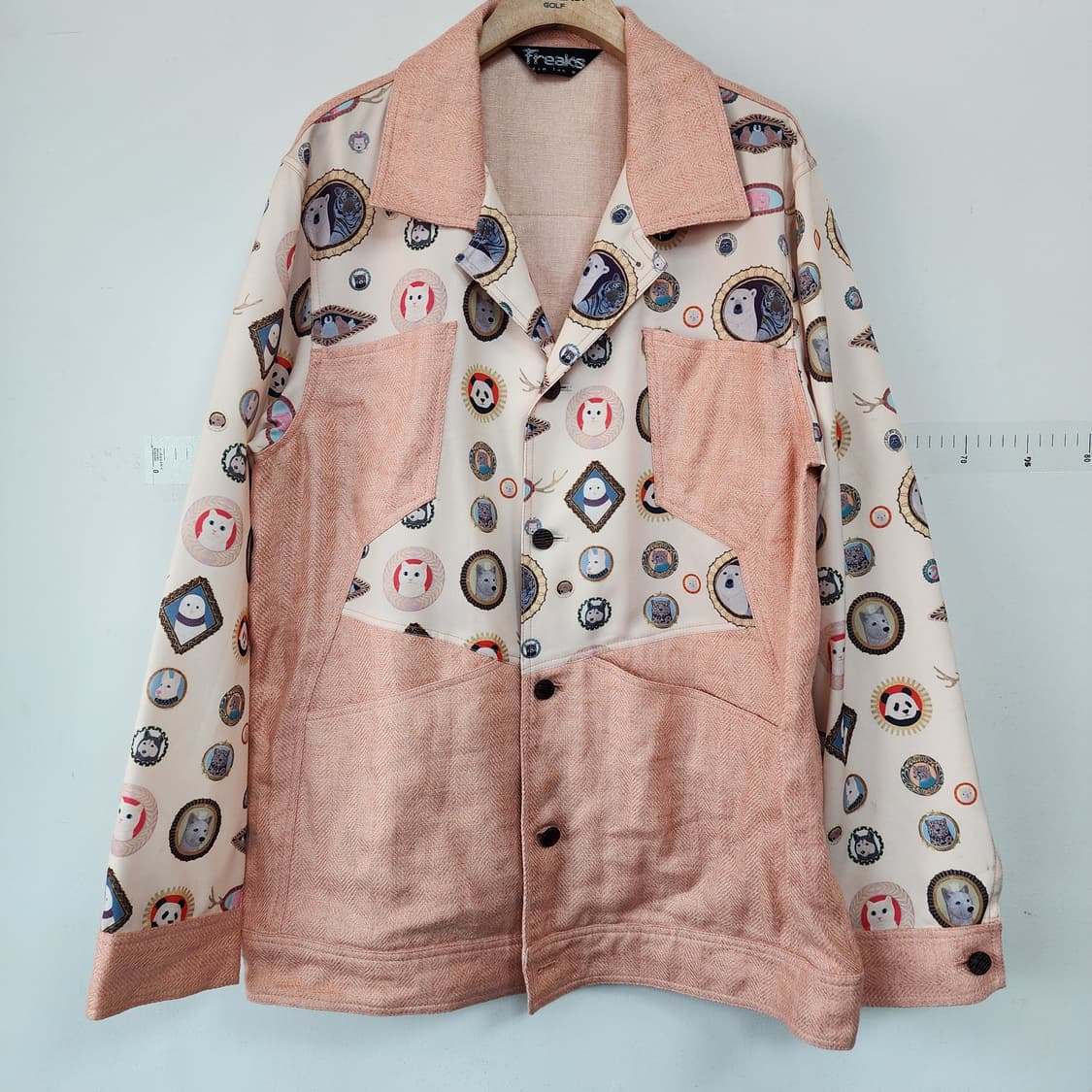 프릭스 by 김태호 프린팅 셔츠 자켓 핑크 상품이미지1