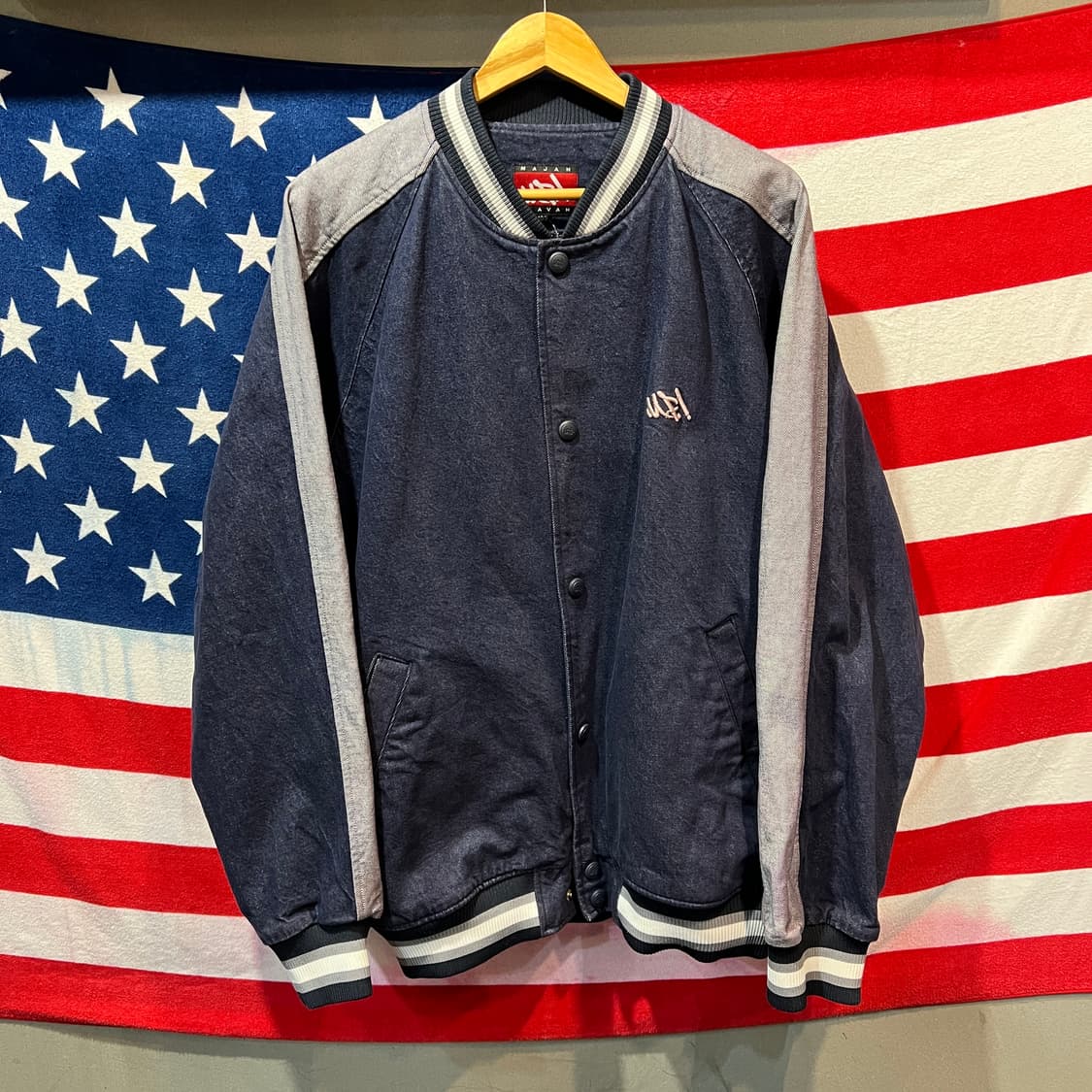 마자플라바 올드스쿨 데님 스타디움 자켓 상품이미지1