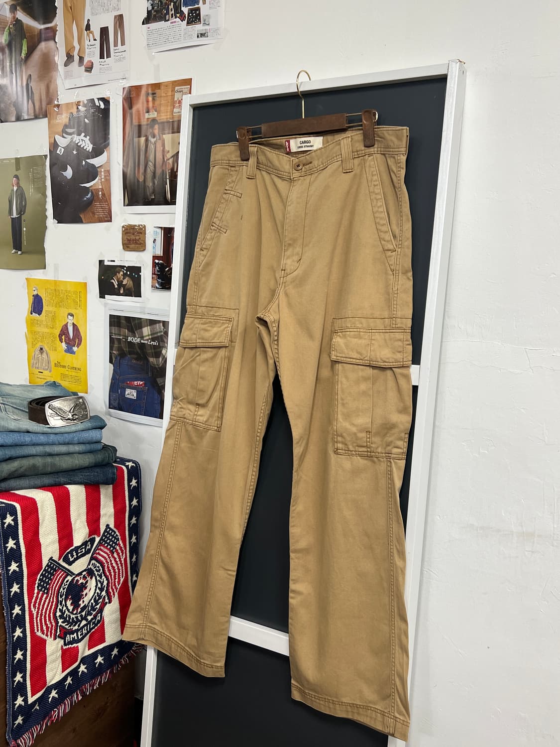 00s Levis 리바이스 루즈 스트레이트 카고 팬츠 상품이미지10