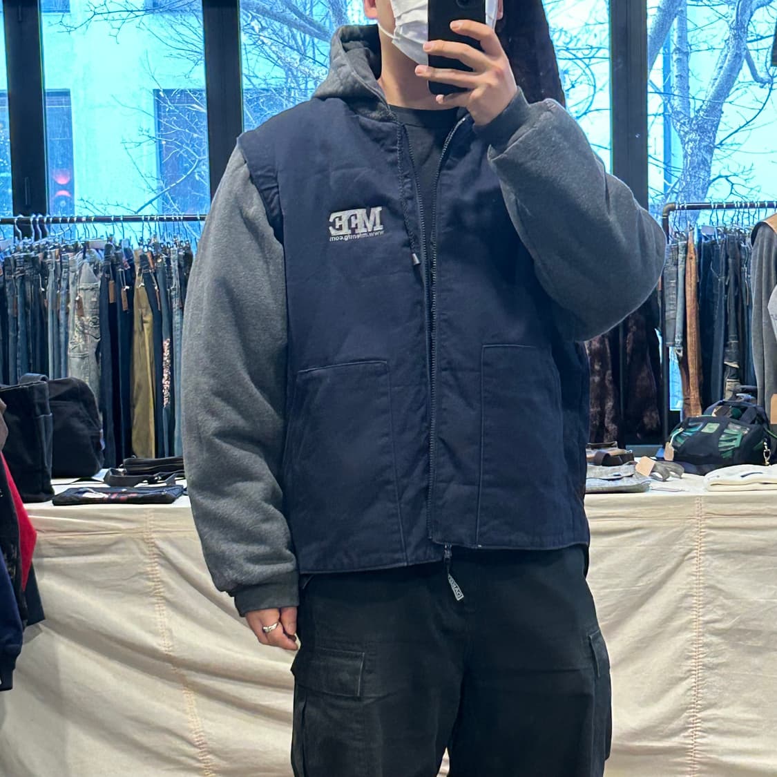 XL) Dakota 다코타 USA 후드 워크 자켓 네이비 상품이미지9