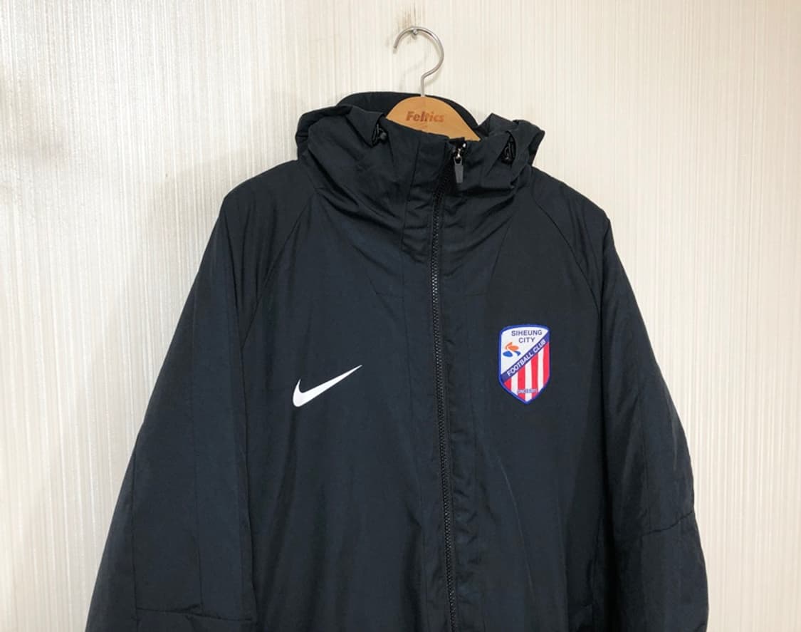 K3리그 나이키 시흥시민축구단 선수지급/실착 하프롱패딩자켓 L(105) 상품이미지4