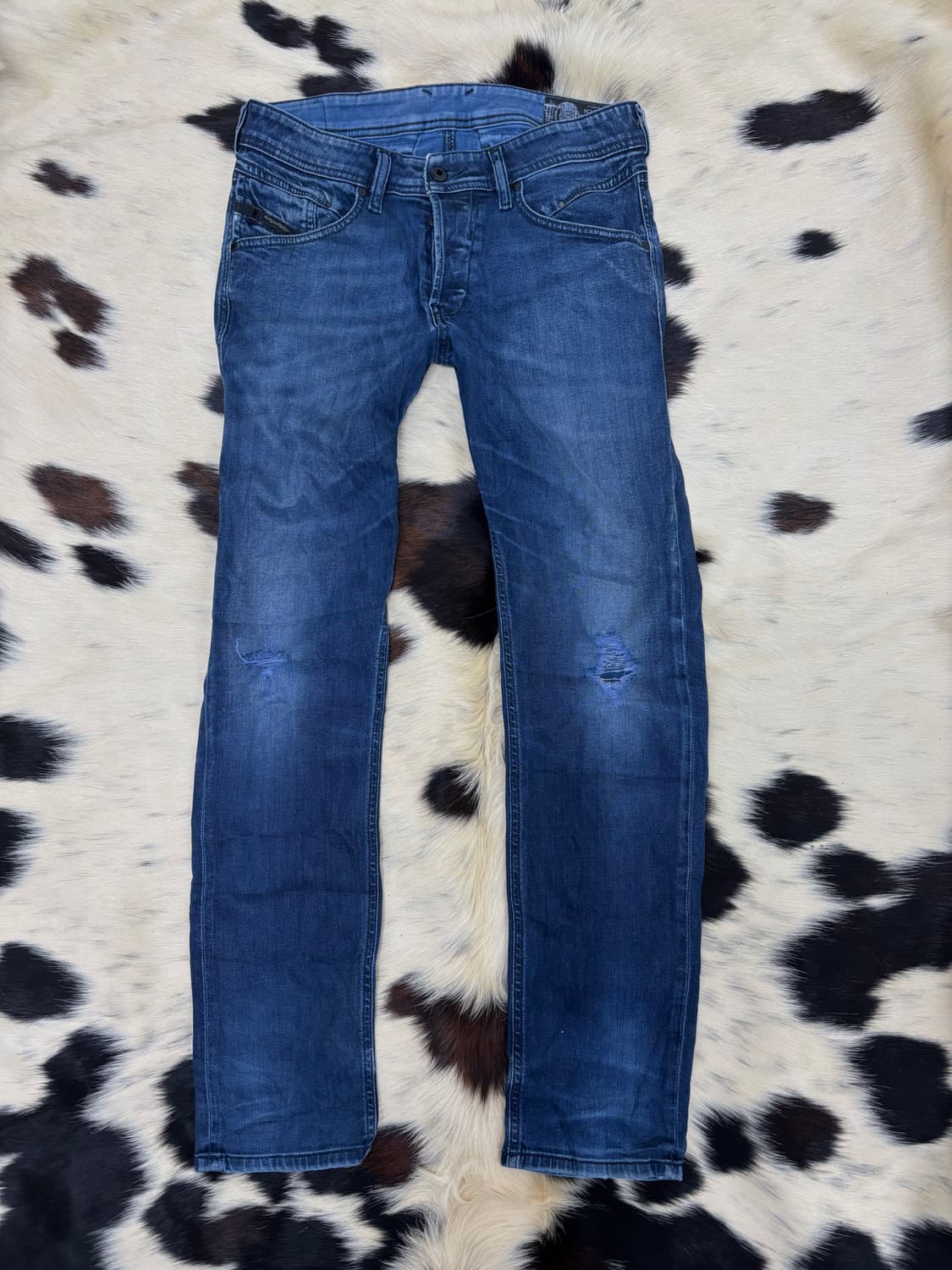 [Diesel]Blue Washed Biker Pants 상품이미지1