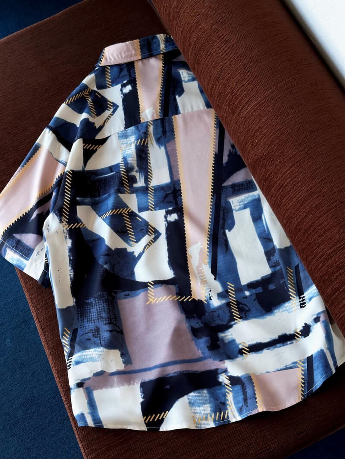 Irregularity patterned sheer shirt top 상품이미지6