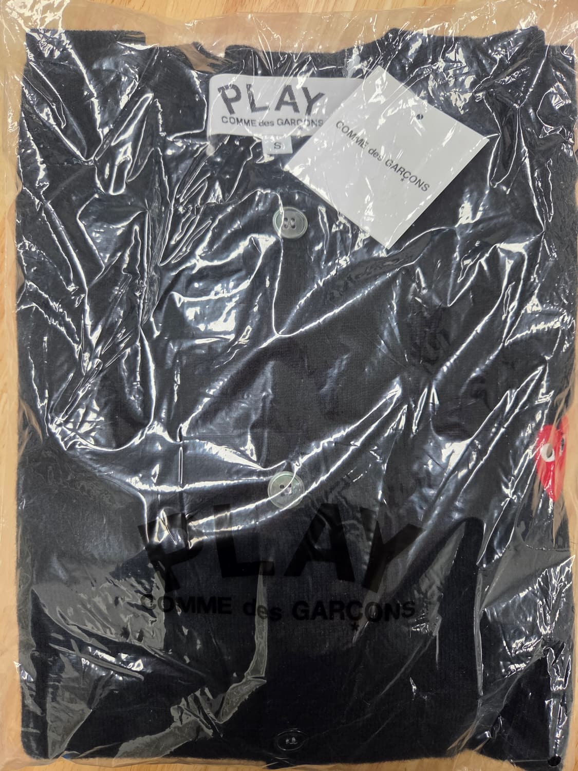 (25FW,새상품)꼼데가르송 여성 블랙가디건 S, M, L 상품이미지3