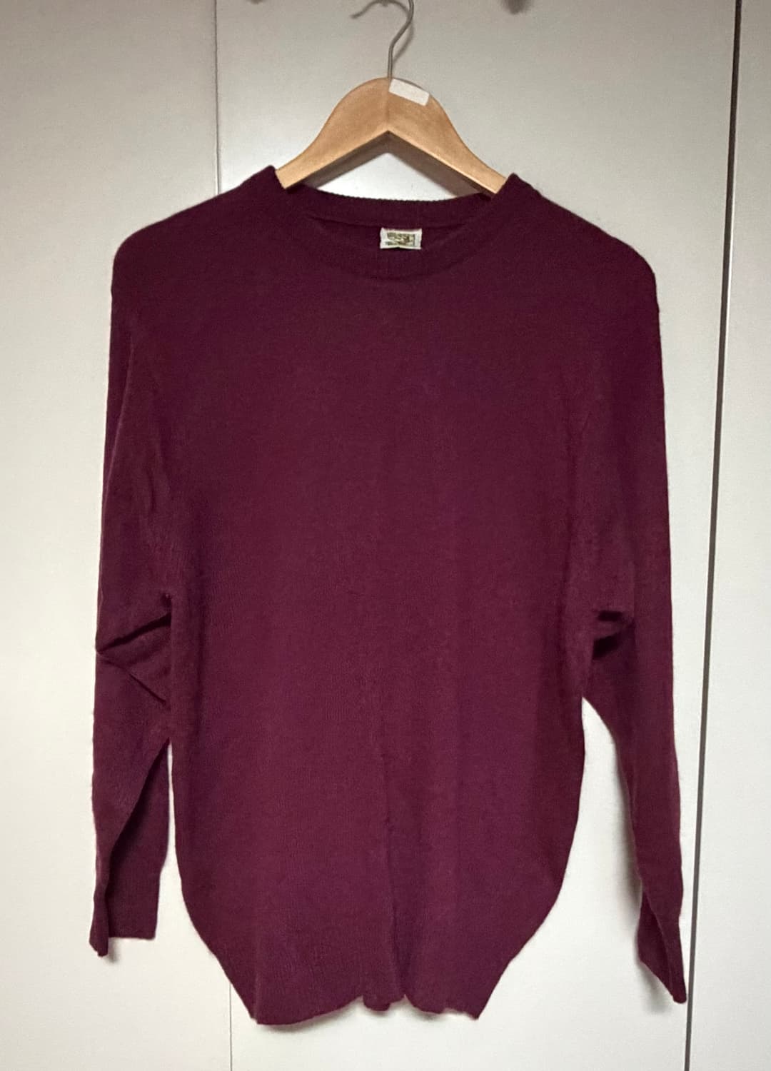 빈티지 캐시미어 퍼플 니트 상품이미지1