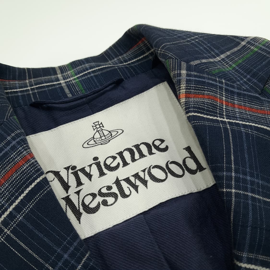 CN720 L 비비안웨스트우드 브리티시 타탄체크 코튼자켓 블레이저 상품이미지5