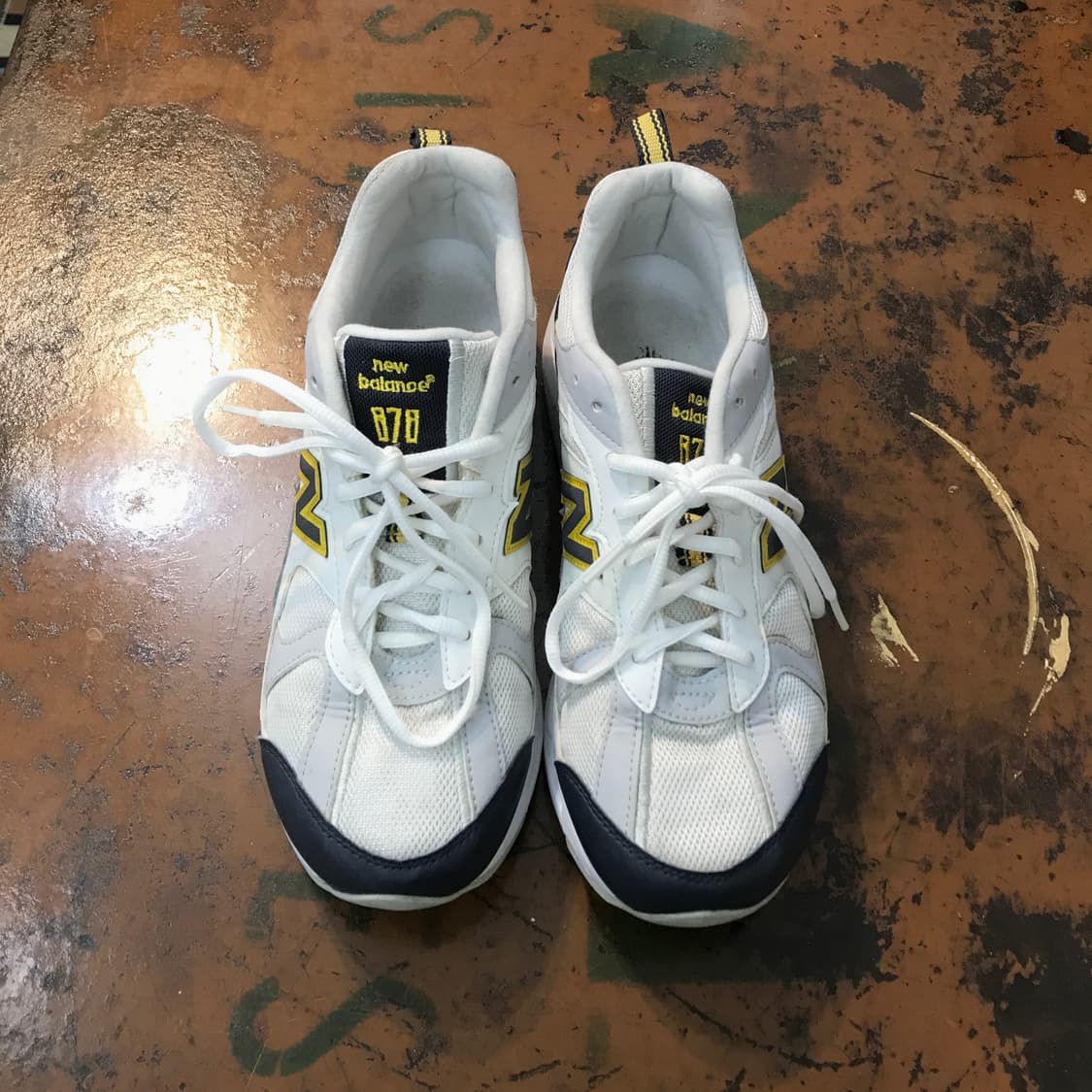 뉴발란스 878 화이트 옐로 260 사이즈 상품이미지1