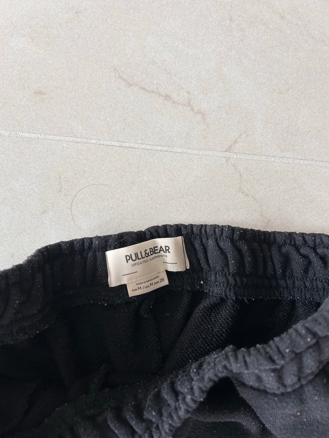 풀앤베어 블랙 코튼 츄리닝 바지 상품이미지3