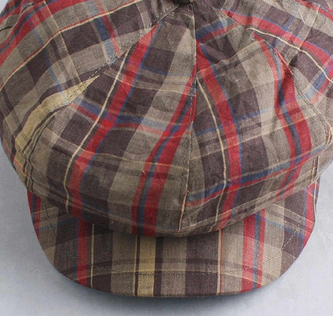 Beams Boy _ check linen newsboy cap 상품이미지2