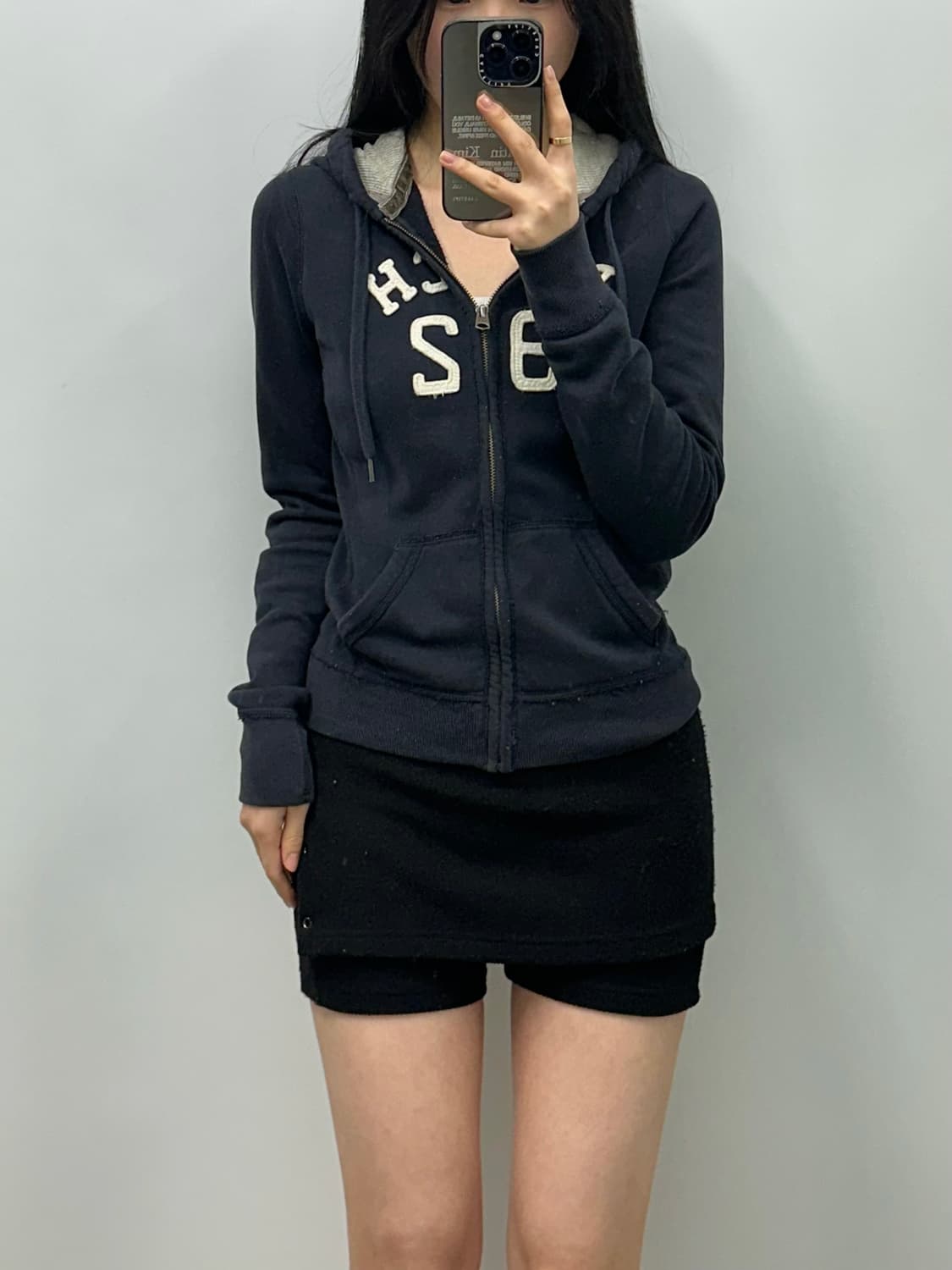 아베크롬비 y2k 와투케 네이비 후드집업 상품이미지1