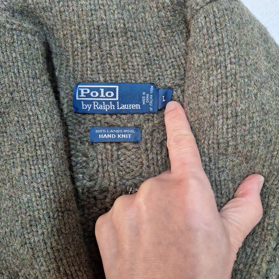폴로랄프로렌  케이블핸드니트 가디건L 상품이미지2
