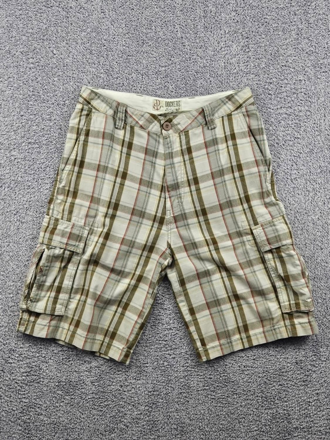 DOCKERS 체크 카고 쇼츠 반바지 ( 32 " ) / 11917 상품이미지1