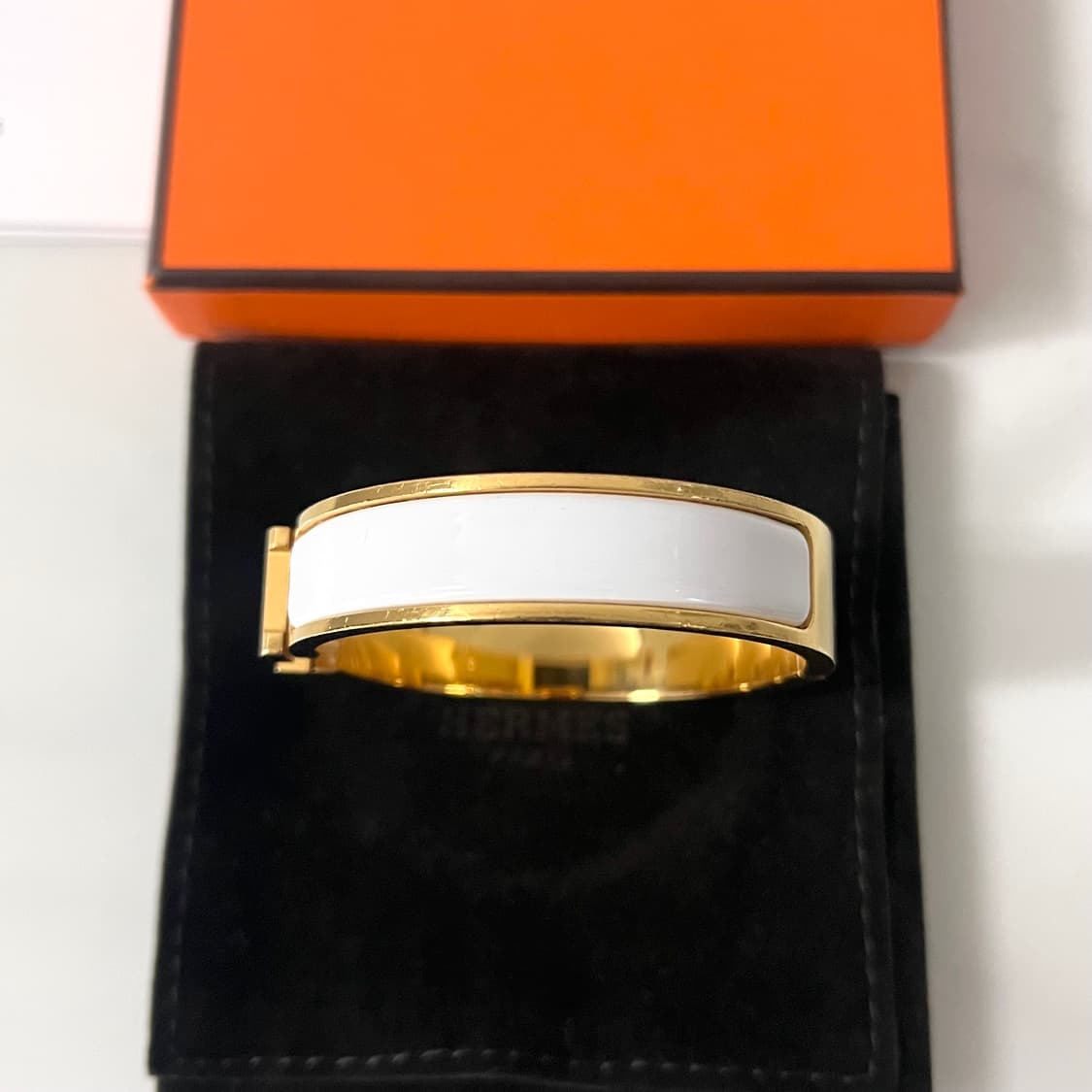 [A급/정품] 에르메스 클릭아슈 팔찌 화이트 골드 PM 상품이미지5