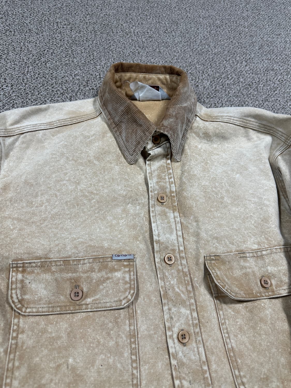 90s 칼하트 빈티지워싱 캔버스 셔츠 상품이미지7