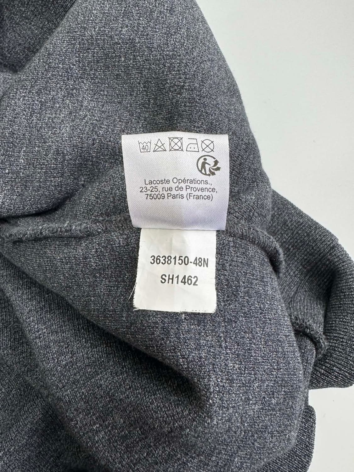 [L]라코스테 그레이 하프 집업 스웻 셔츠 상품이미지7