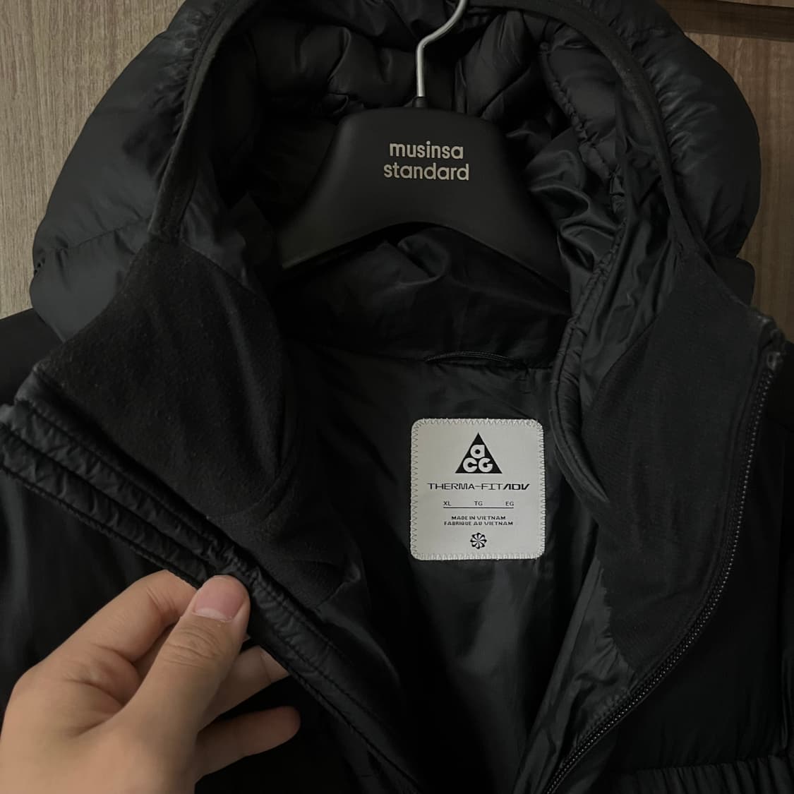 (XL)나이키 ACG 써마핏 루나 레이크 후드 자켓 블랙 상품이미지4