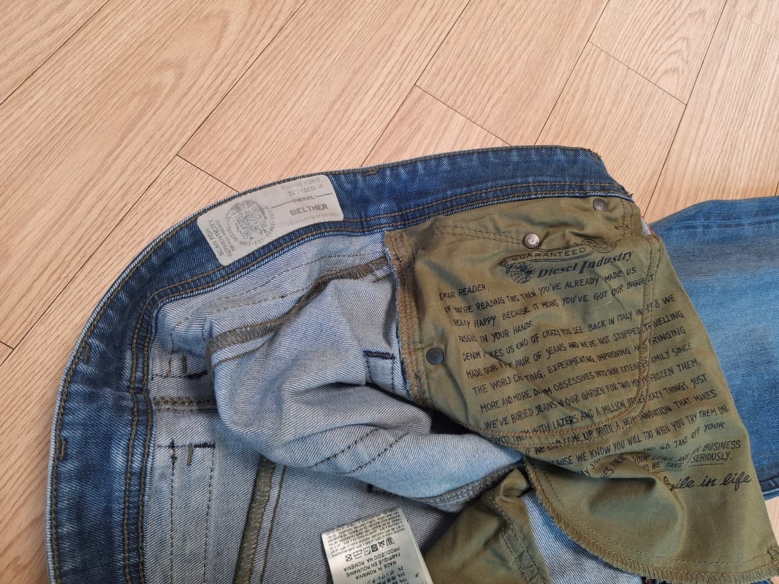 디젤 청바지 30사이즈 블루 워싱 상품이미지6
