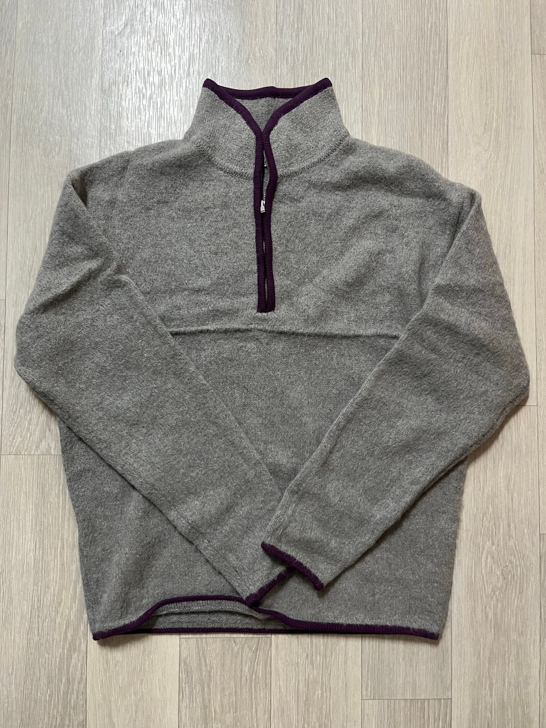 Knitly 니틀리 니트 아노락집업 상품이미지1