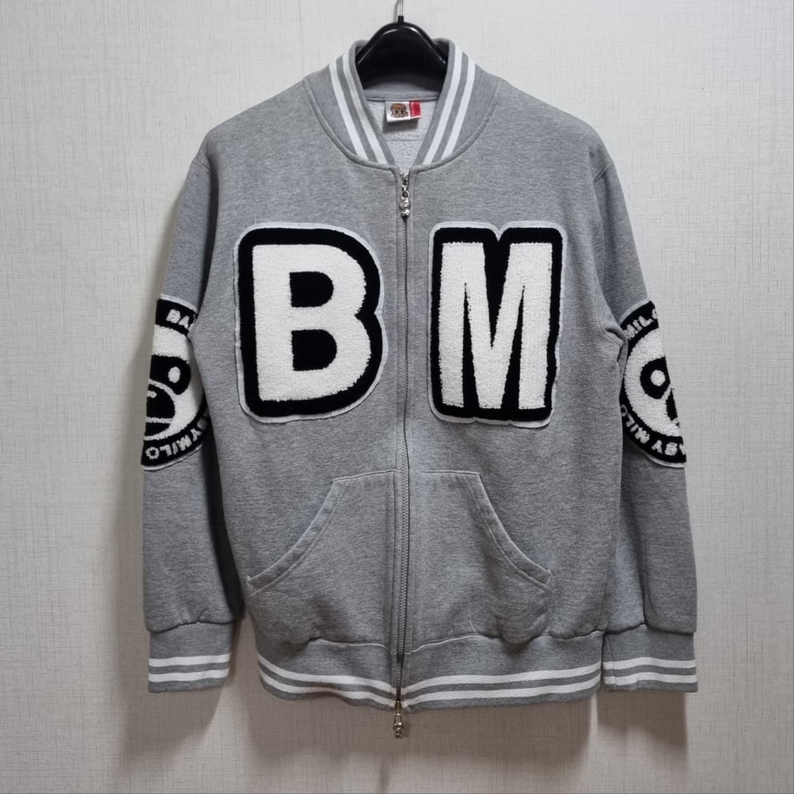 ( XL ) 베이프 베이비마일로 그레이 스타디움 자켓 상품이미지2