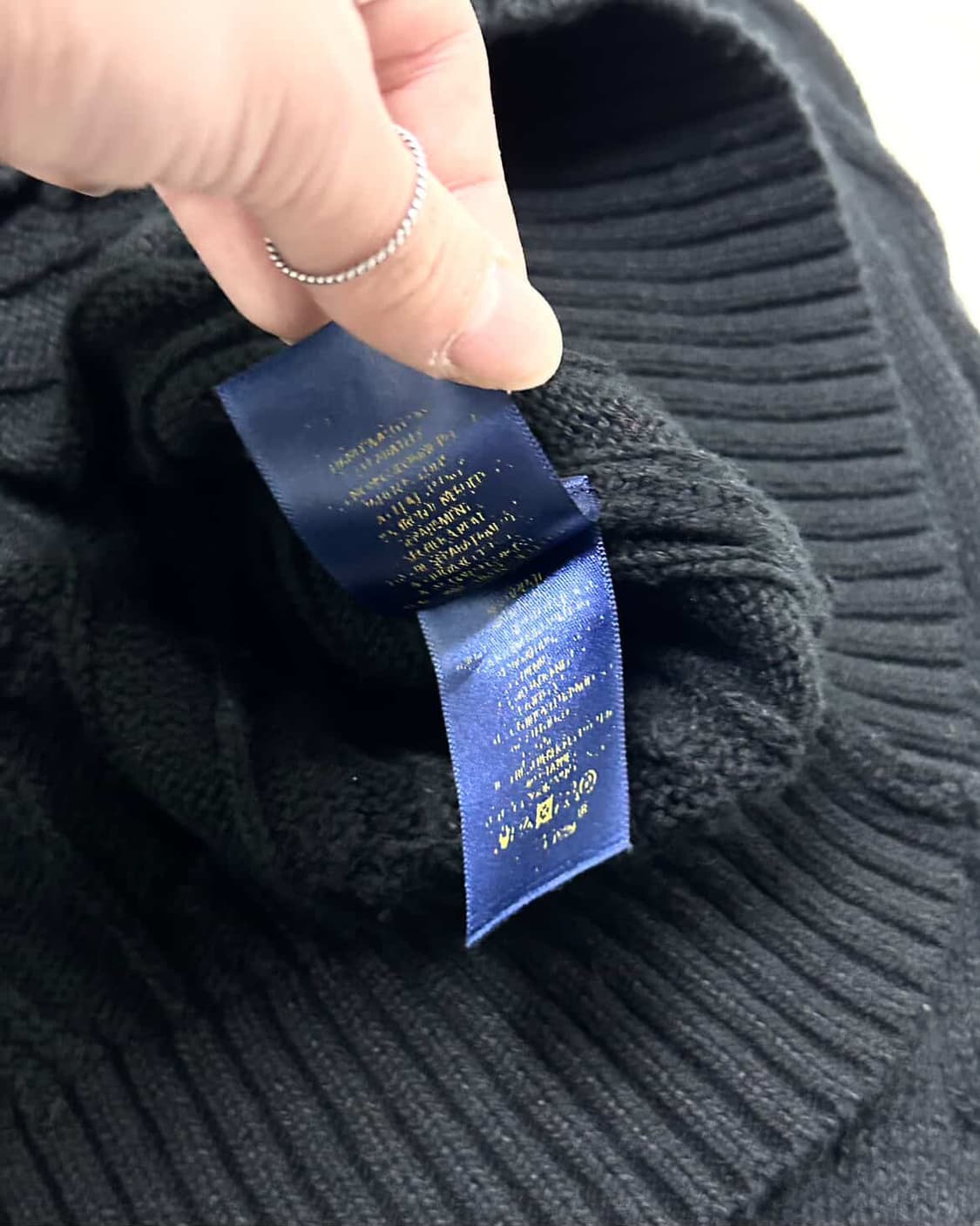 폴로 레드포니 블랙 케이블니트 상품이미지8