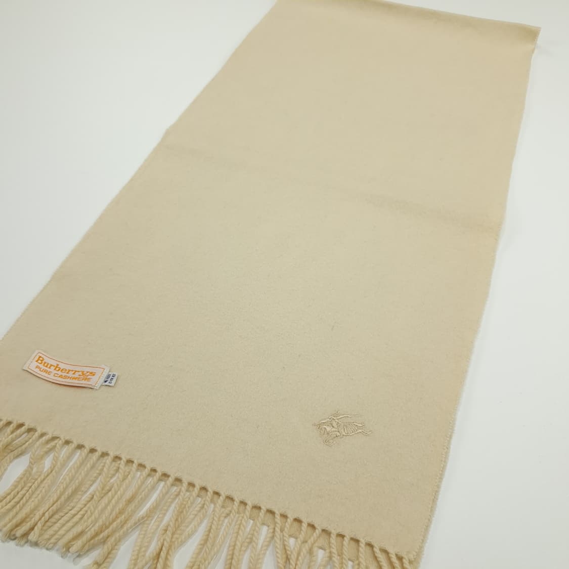 MX216 버버리 크림아이보리 캐시미어 목도리 머플러 상품이미지6