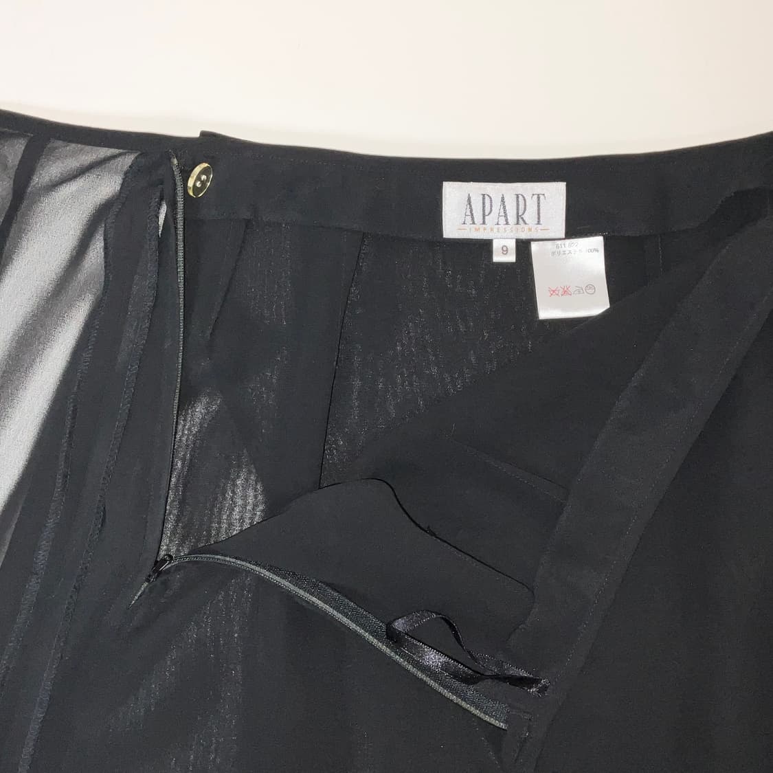 [Apart] Black Wrap Skirt 상품이미지5