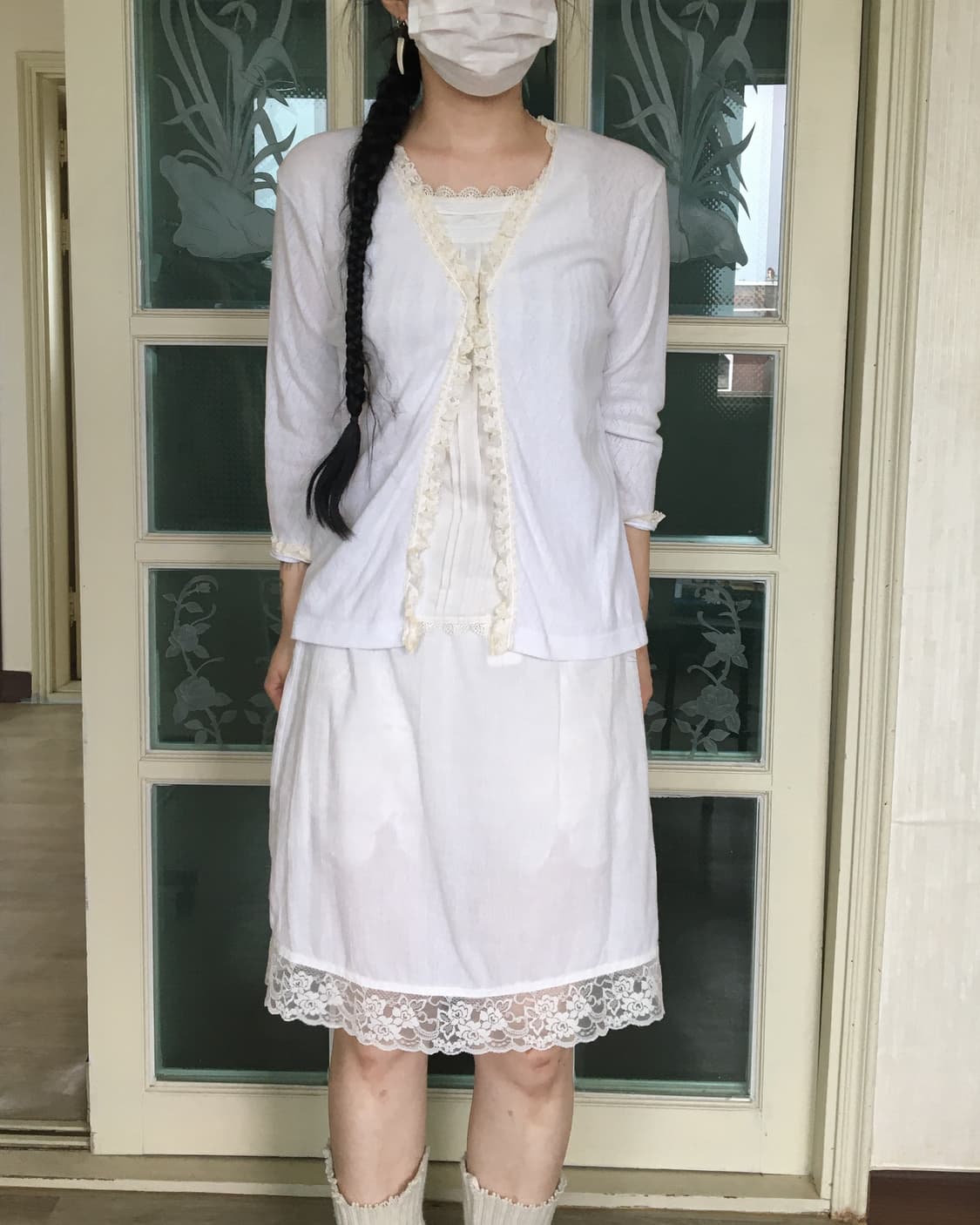 Lace trimming cardigan 상품이미지7