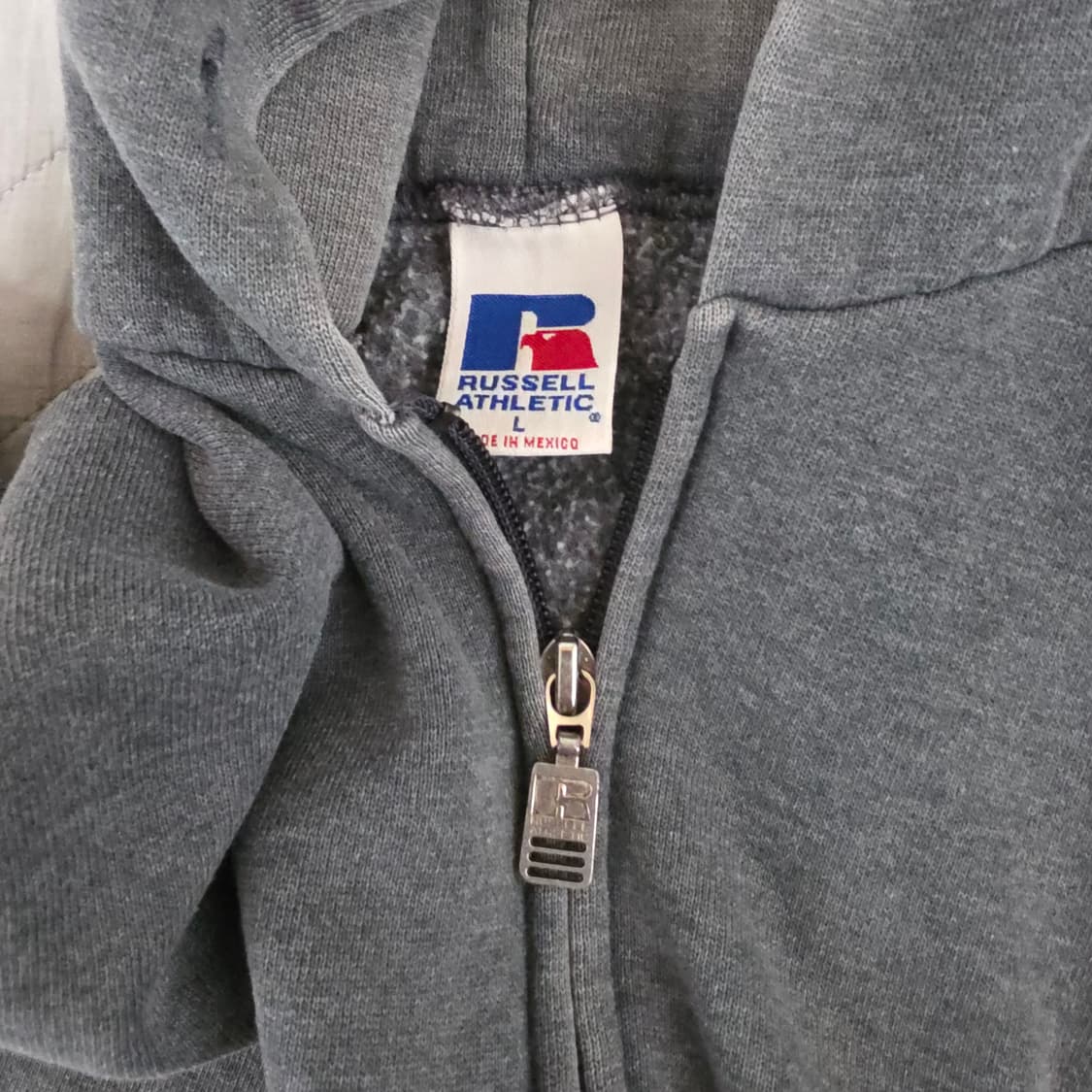 [L] 90s 빈티지 러셀 애슬레틱 후드집업 다크그레이 VER. 쿨페이드 상품이미지6