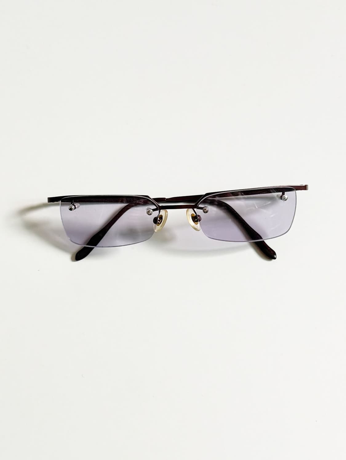 JEEP PLUS 반무테 스퀘어 메탈 프레임 빈티지 안경 상품이미지2