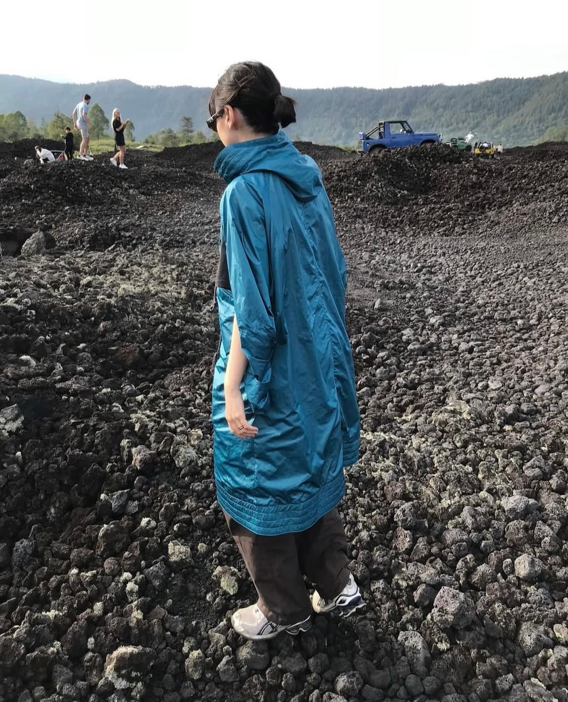 애옹쓰 판초 파라슈트 베스트 블루 상품이미지2