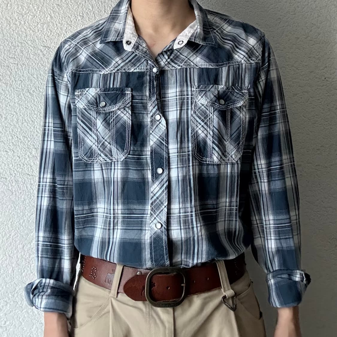 REDSNAP Western Check Shirt 상품이미지2