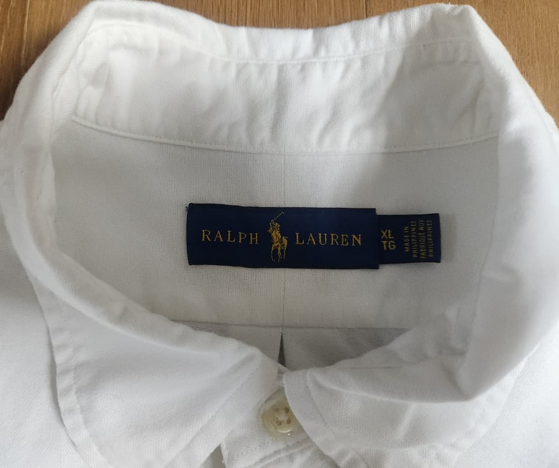 폴로 랄프로렌 화이트 옥스포드셔츠(XL) 상품이미지3