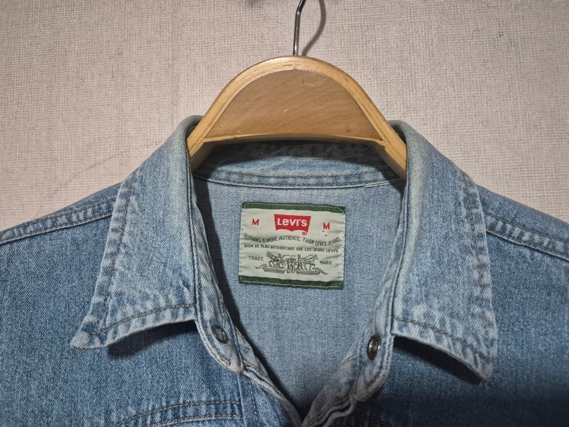 리바이스 90 웨스턴 데님 셔츠 (M) 상품이미지5