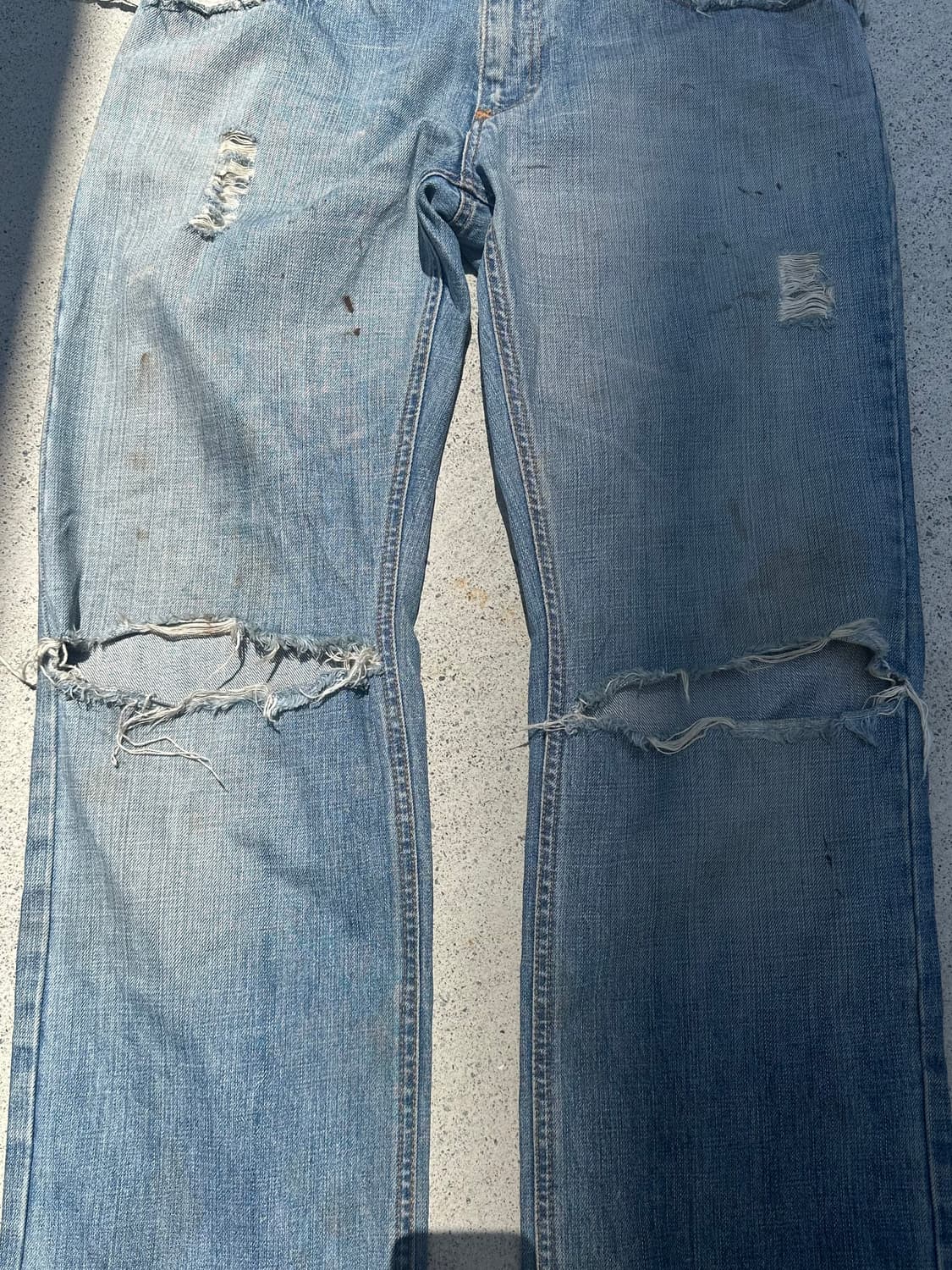 00’s Dolce & Gabbana crack knee denim 상품이미지7