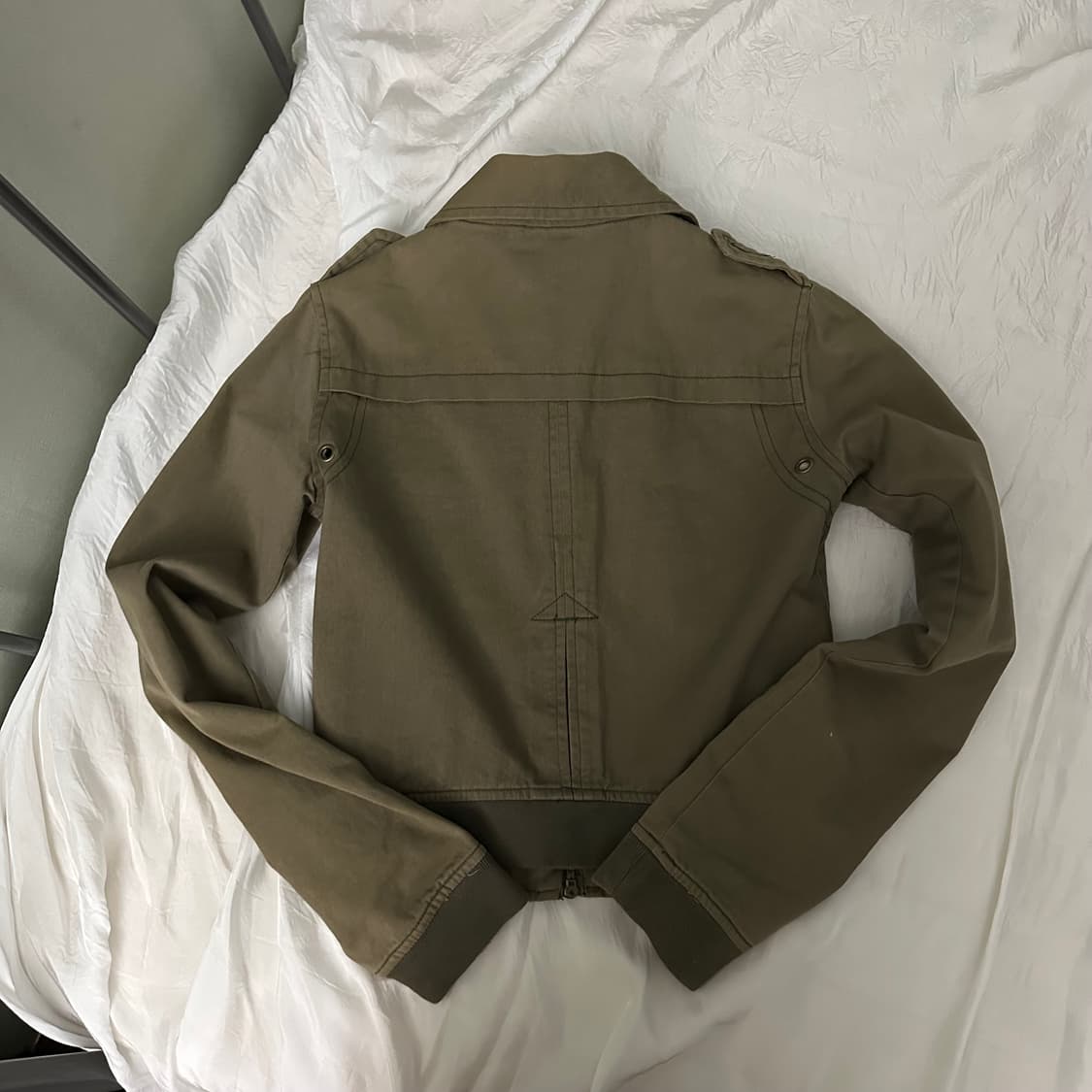 Abercrombie 아베크롬비 투웨이 하이넥 카키 자켓 상품이미지4