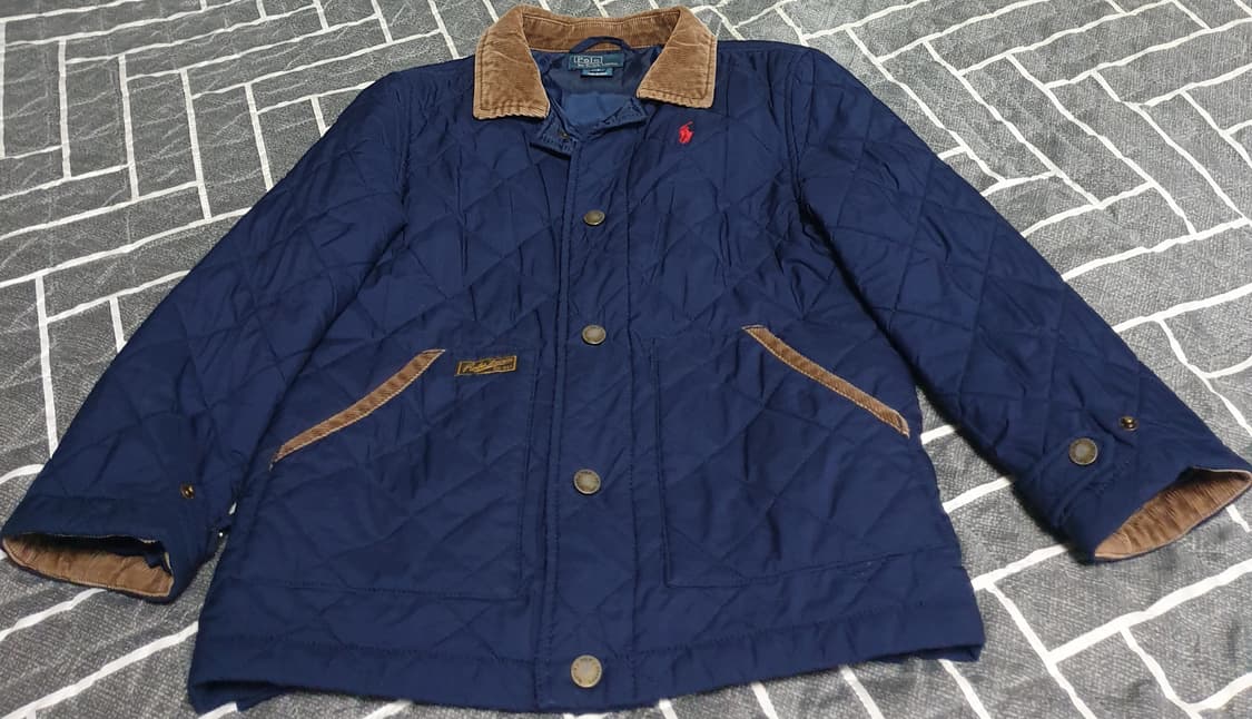 폴로랄프로렌 키즈 코듀로이 퀄팅 누빔 자켓 네이비 (7사이즈) 상품이미지1
