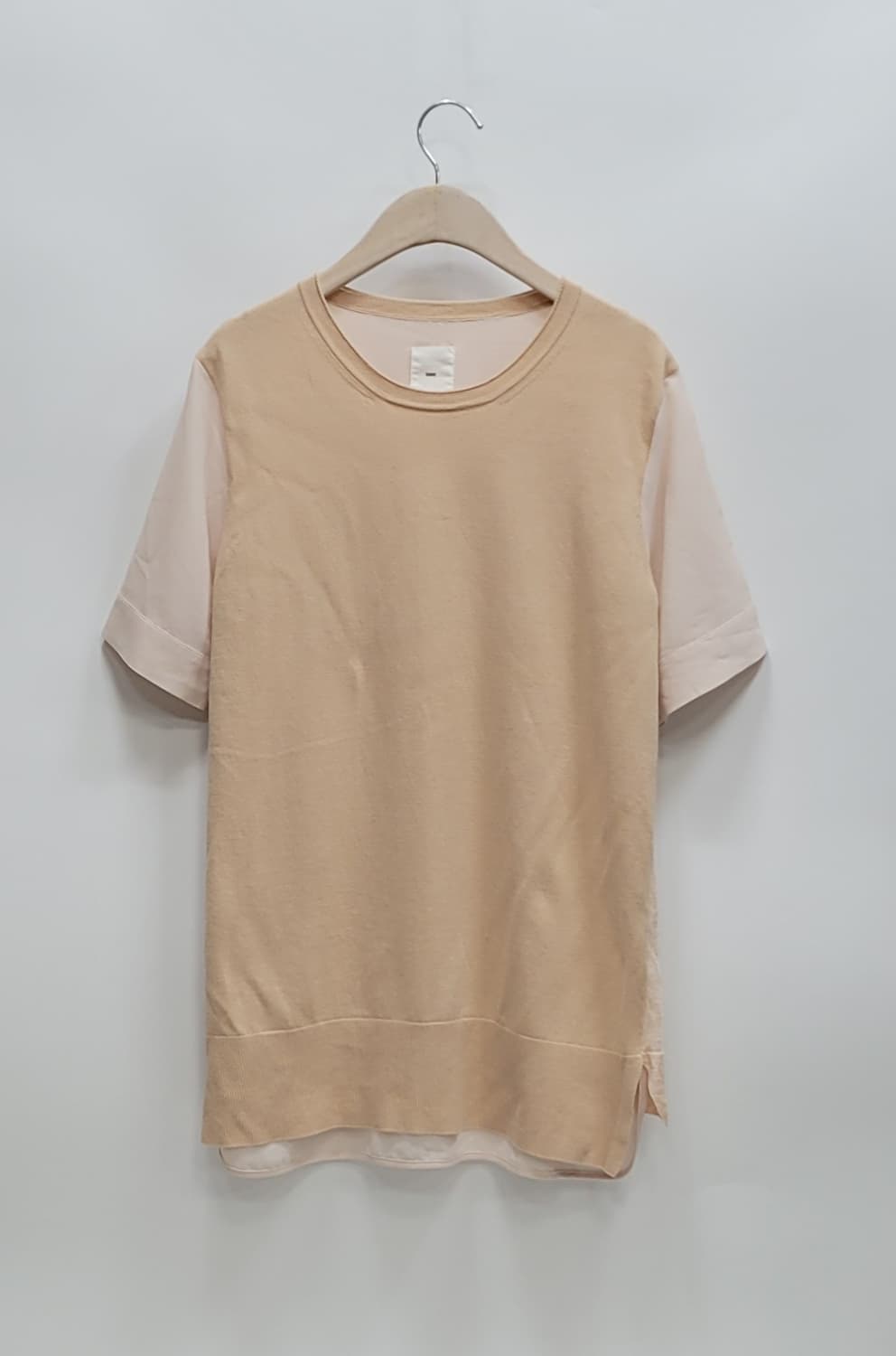 KUHO 구호 면 린넨 반팔 티셔츠 블라우스 / 여 85 아이보리
 상품이미지1