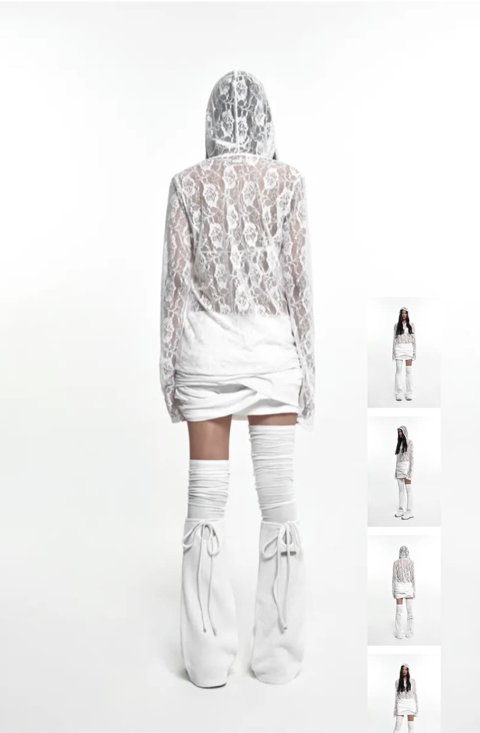 나체 2-PIECE LEG WARMER IVORY 상품이미지2