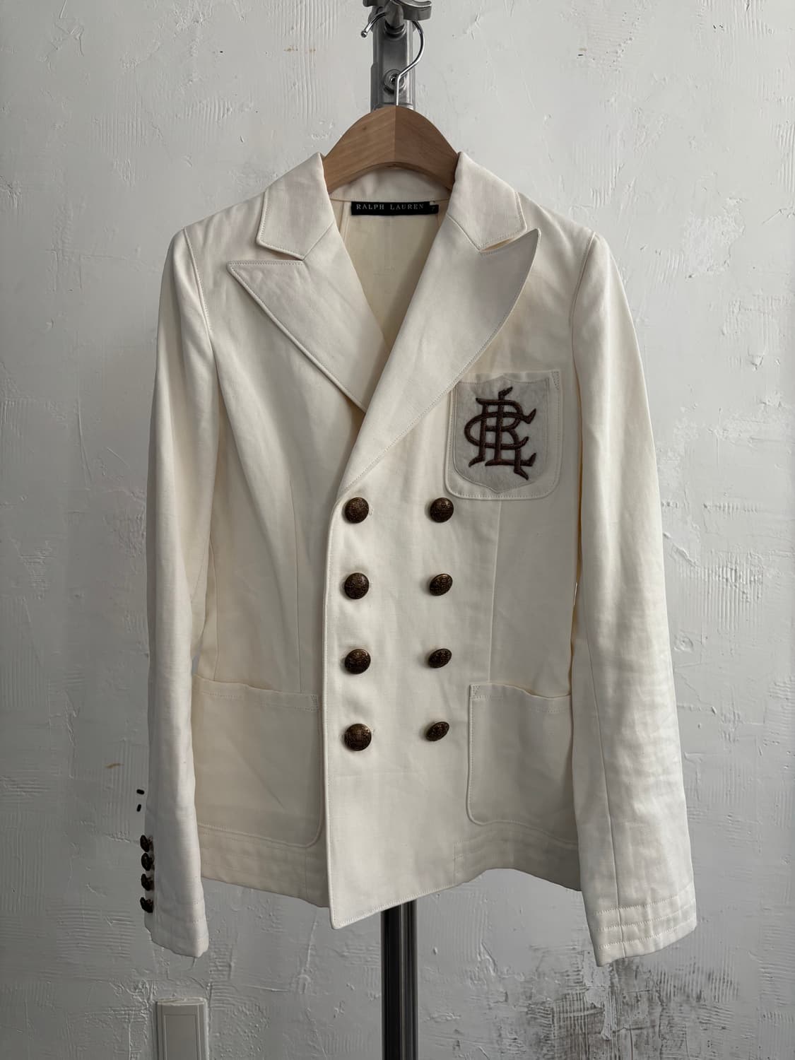 Polo 랄프로렌 화이트 더블 블레이져 자켓 상품이미지1
