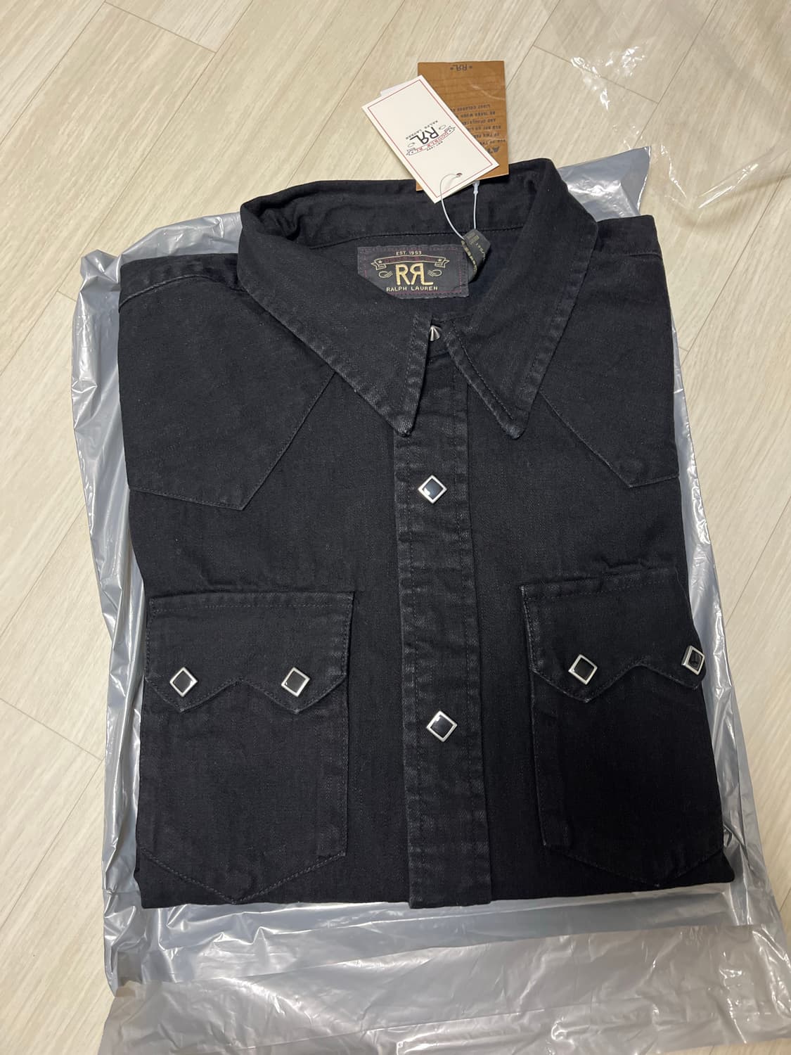 RRL 웨스턴 블랙 셔츠 더블알엘  상품이미지2