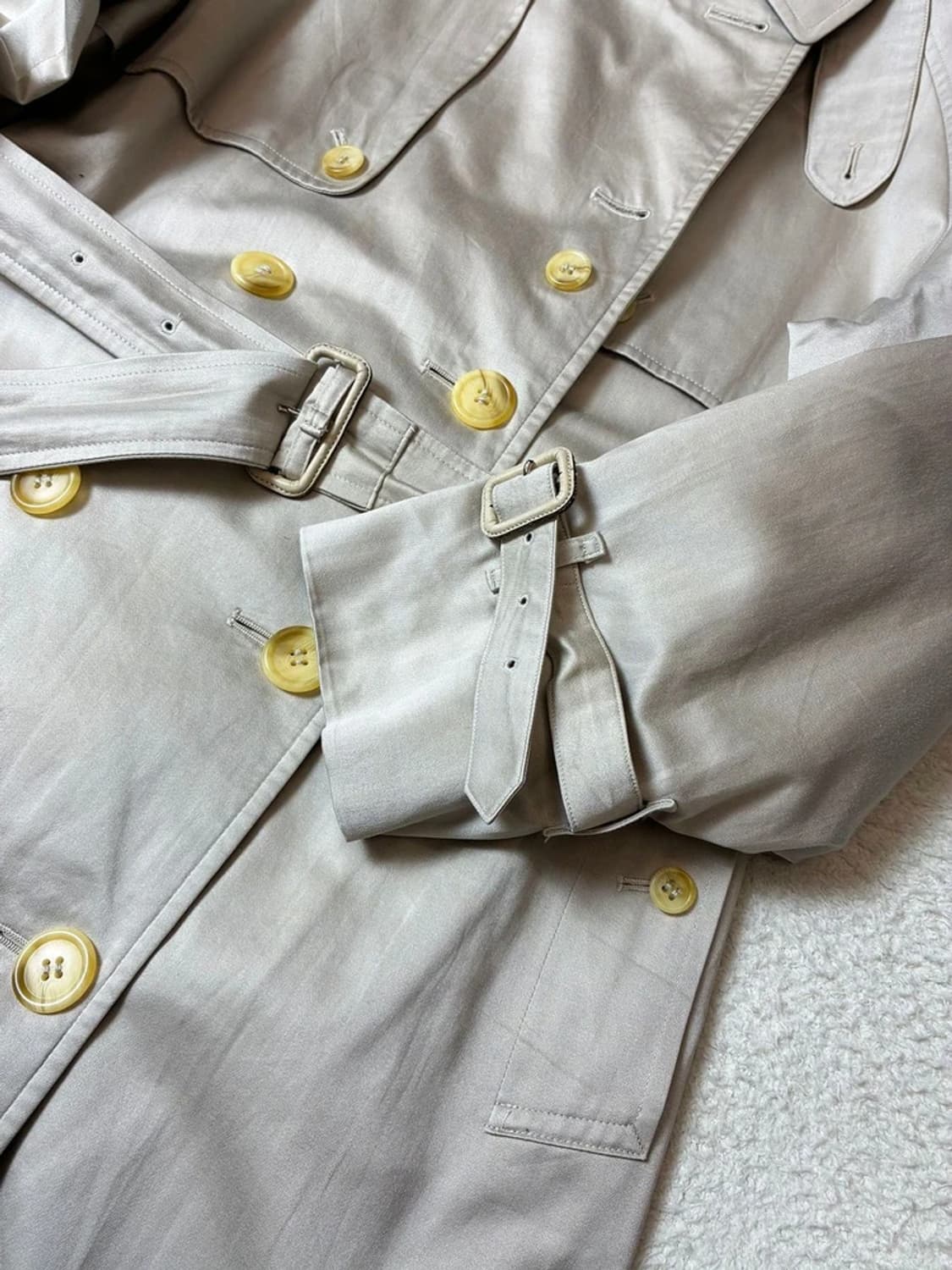 버버리 90's 재팬 벨티드 견장 트렌치 코트 PN7567 상품이미지5