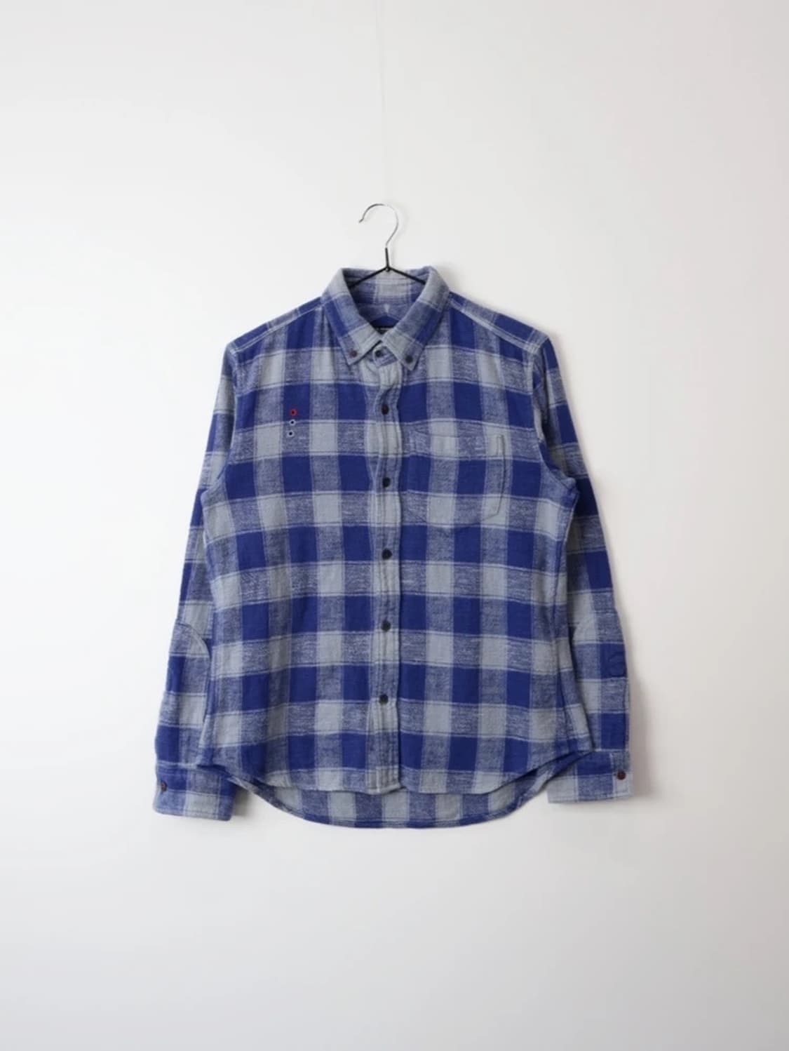 R Newbold Blue Check Shirt 상품이미지4