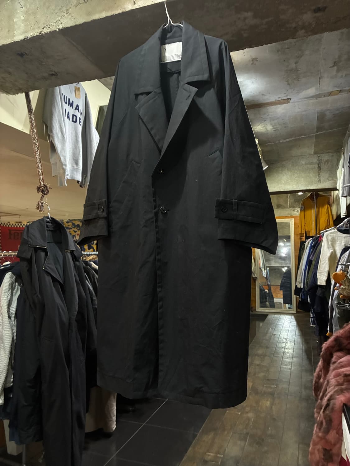 VOAAOV 22AW 보아브 리사이클 레이온 롱 코트 상품이미지1