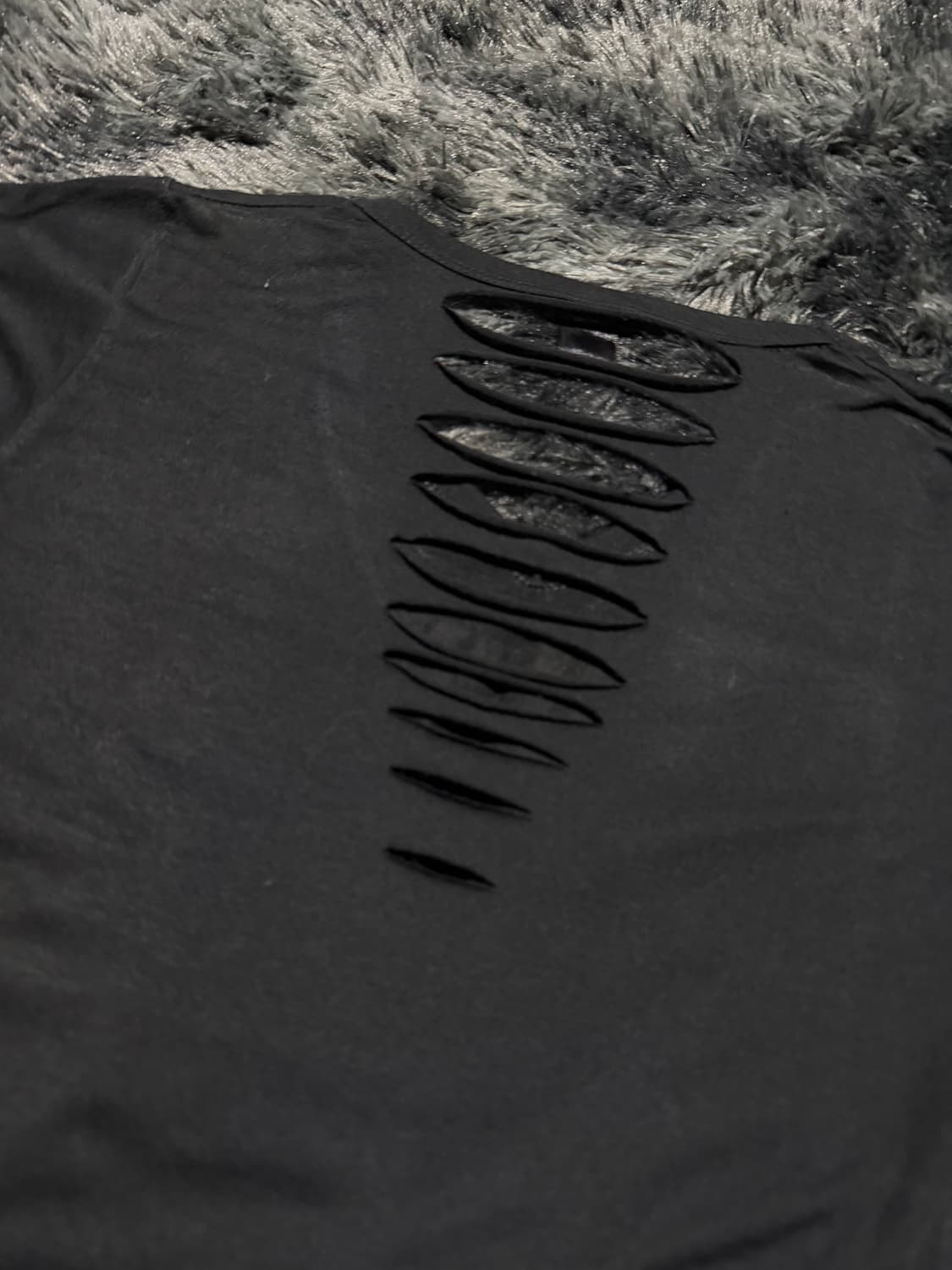 등판 절개 실버레터링 y2k 반팔 상품이미지8